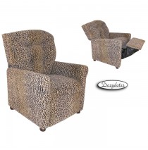 All Cheetah 4 Button Child Recliner Chair